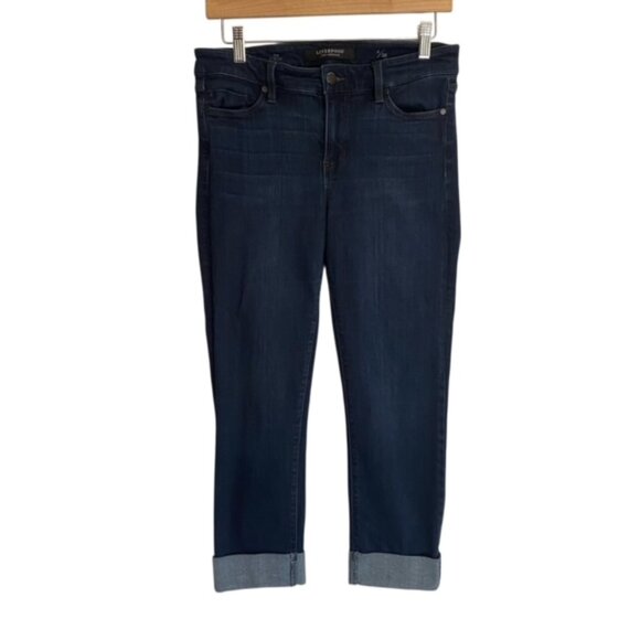 Liverpool The Crop Cuff Jeans in Doheny Dark 28 - Picture 2 of 5